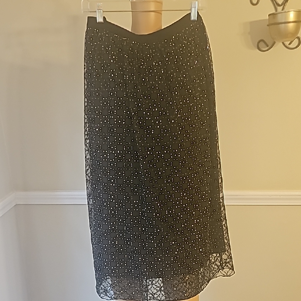 Black Midi Pencil Skirt for Cocktail Events